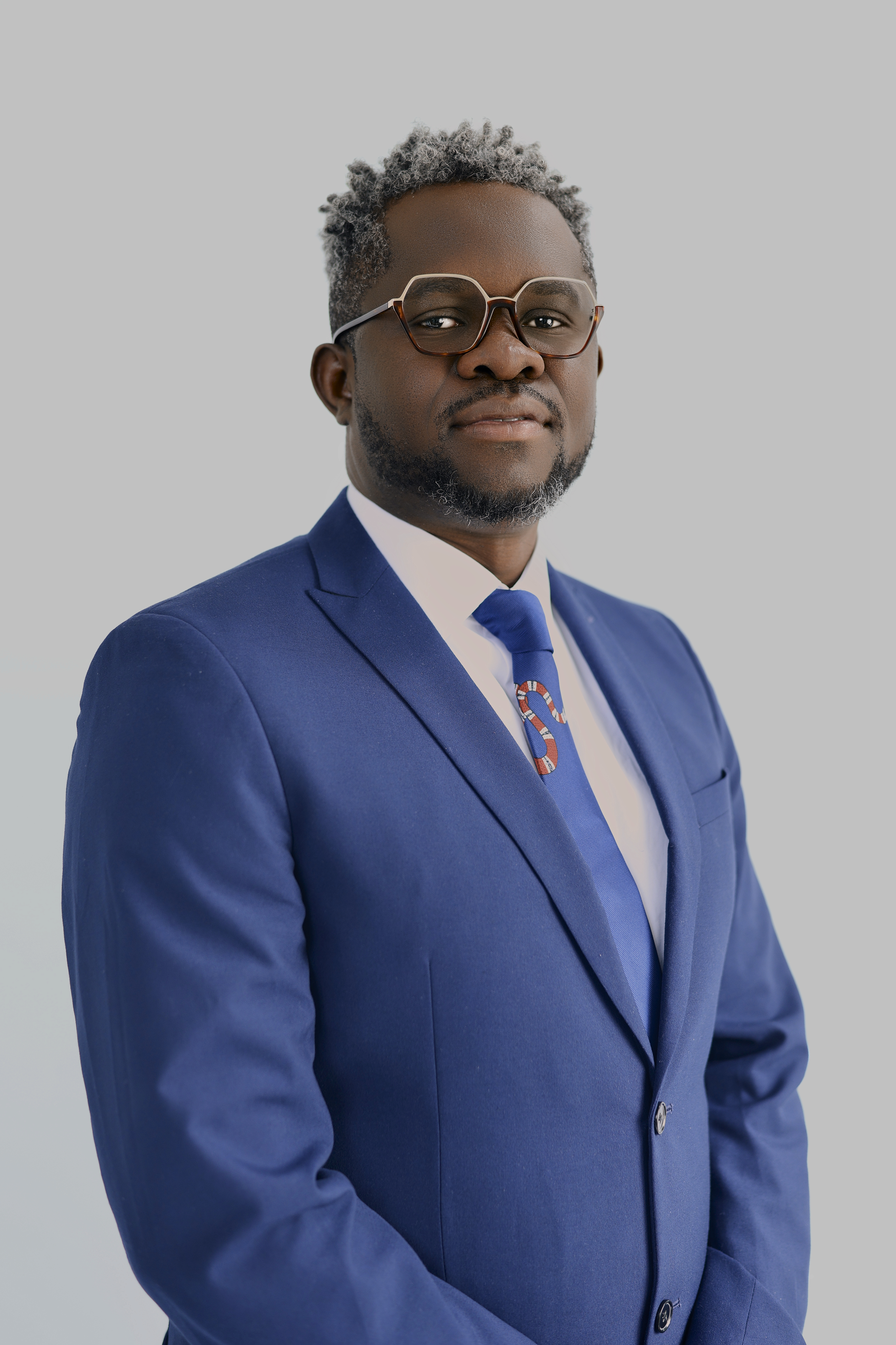Professional branding portrait in a studio setting